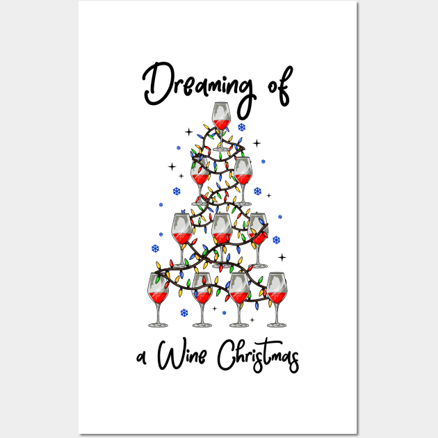 Wine Christmas. Funny Wine Lover Christmas Gift. Wall Art by KsuAnn